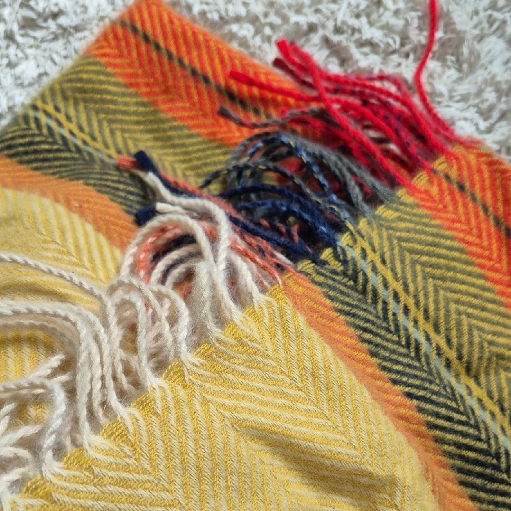 Colorful Striped Blanket Scarf - Picture 5 of 5